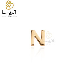 پلاک طلا حرف N