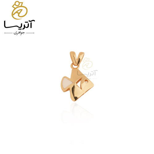 پلاک طلا ماهی pe893 خرید پلاک طلا ماهی