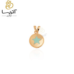 پلاک طلا دایره ستاره
