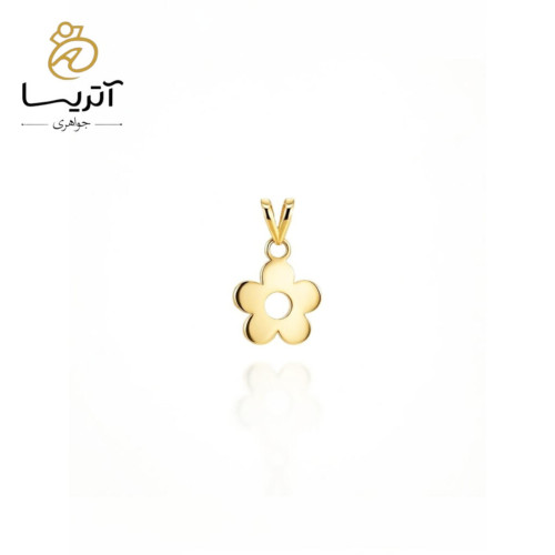 مدال طلا مینیمال گل طرح شیک و مدرن مناسب هدیه زنانه کد pe910
