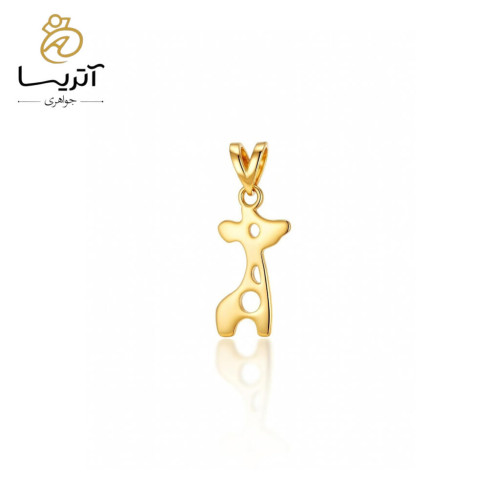 مدال طلا زنانه طرح زرافه براق و شیک مناسب هدیه تولد یا سالگرد مدل pe917