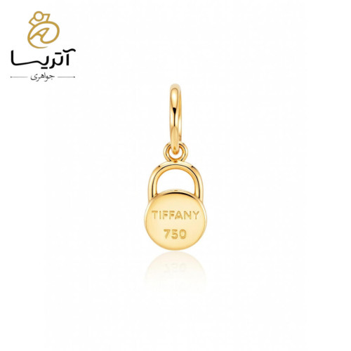 مدال طلا زنانه طراحی قفل مدل pe932 با زنجیر ظریف مناسب هدیه خاص و شیک برای مناسبت های ویژه