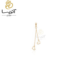 پلاک طلا قلب آویز