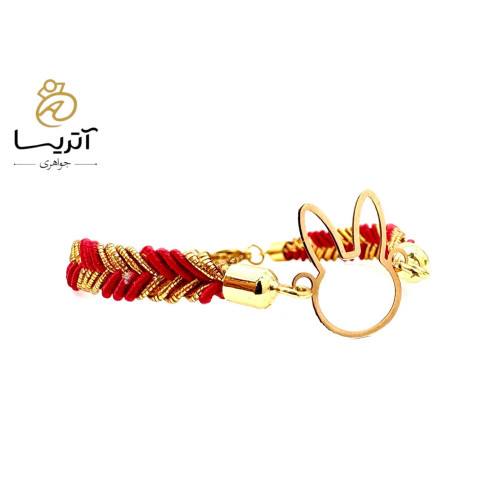 دستبند طلا میوکی خرگوش مناسب برای هدیه طراحی ظریف و خاص مناسب استفاده روزمره و مهمانی