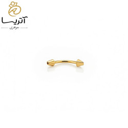 پیرسینگ طلا پیکان ابرو و گوش (pr001)