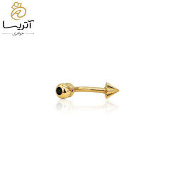 پیرسینگ طلا مخروطی و گوی (pr126)