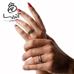 حلقه ست طلا تراش رولکس حلقه ست طلا تراش رولکس