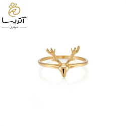 انگشتر طلا مینیمال گوزن an1204