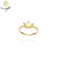 انگشتر طلا مینیمال مدل تاج کد an1206 مناسب برای استفاده روزمره و مجالس با طراحی شیک و مدرن