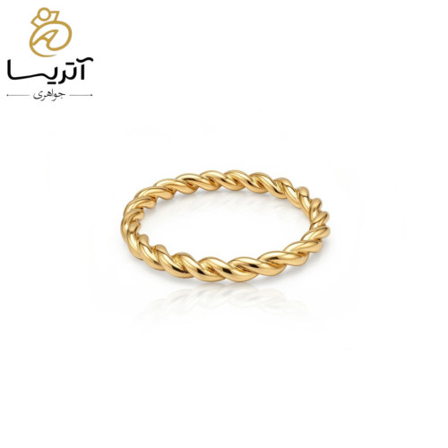 انگشتر طلا زنانه مدل گیسو کد sa118 طراحی ظریف و مدرن مناسب استفاده روزمره یا هدیه خاص