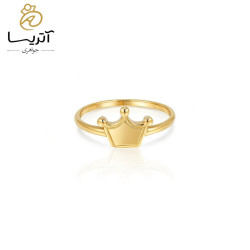 انگشتر طلا مینیمال تاج an1206
