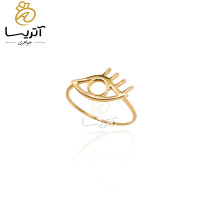 انگشتر طلا زنانه کیارا مدل an1409 با طراحی ظریف و درخشان مناسب برای مهمانی و استفاده روزمره