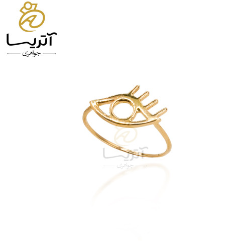 انگشتر طلا زنانه کیارا مدل an1409 با طراحی ظریف و درخشان مناسب برای مهمانی و استفاده روزمره
