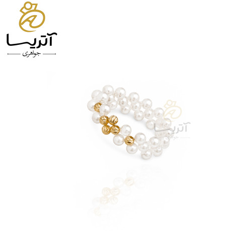 خرید انگشتر طلا البرنادو مرواریدی