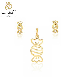 نیم ست طلا طرح شکلات (ns504)
